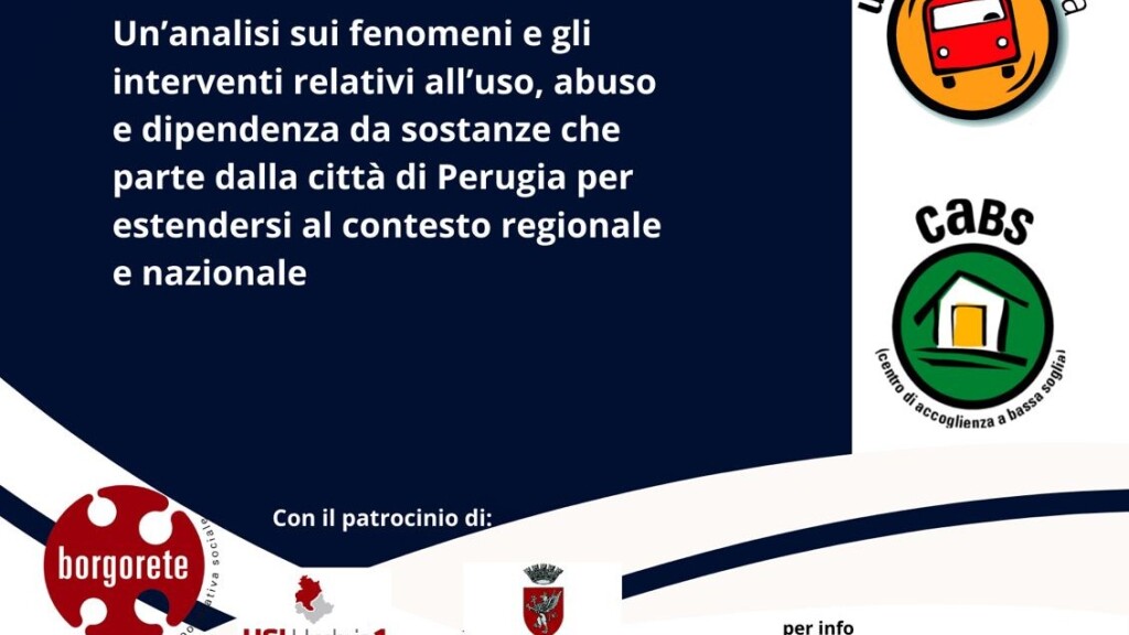 Borgorete: prossimità e dipendenze 25 anni di lavoro a Perugia